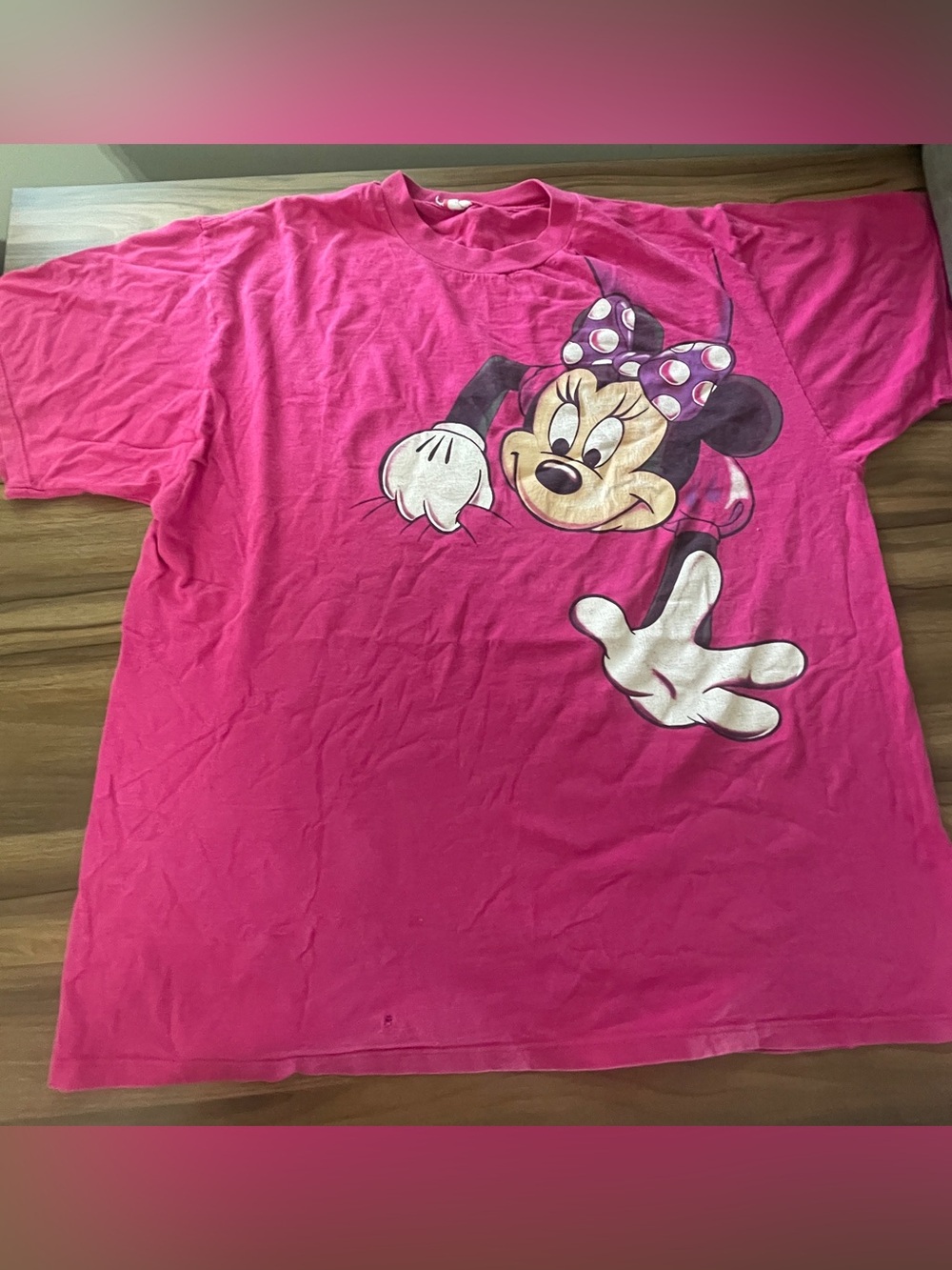 Vintage Disney Minnie  RARE 80s 90s All over Print Tee OS
